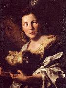 TRAVERSI, Gaspare Salome mit dem Haupt Johannes des Taufers oil painting on canvas